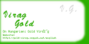 virag gold business card